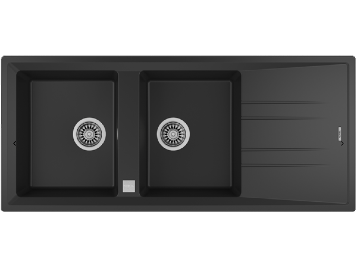 LAVA LOUÇA TEKA - STONE 80 B-TG 2C 1E - BLACK CARBON